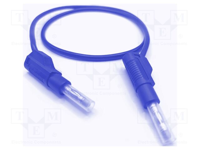 Test lead; 32A; banana plug 4mm,both sides; Urated: 600V; Len: 2m