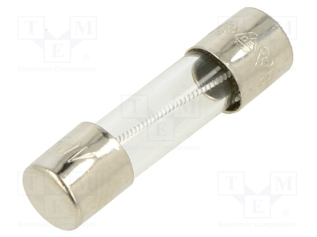 Fuse: fuse; 200mA; 250VAC; glass; 20x5.2mm; brass; bulk