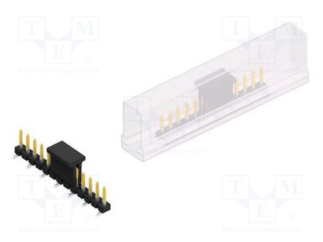 Connector: pin strips; pin header; male; PIN: 13; 2.54mm; SMT; 1x13