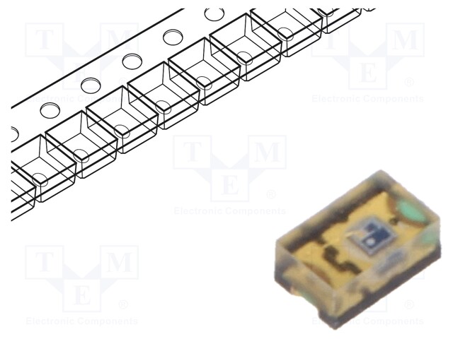 Phototransistor; 0805; λp max: 850nm; 20V; 60°; Lens: transparent