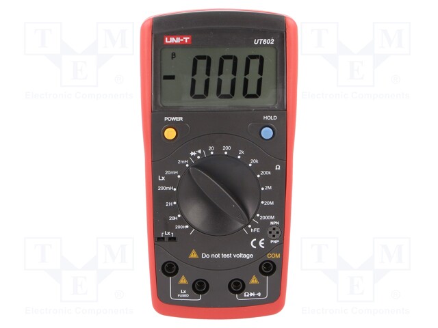 LR meter; LCD (1999); 20/200/2k/20k/200k/2M/20M/2000MΩ; 310g