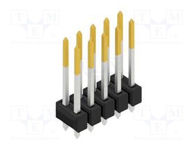 Connector: pin strips; pin header; male; PIN: 10; 2.54mm; THT; 2x5