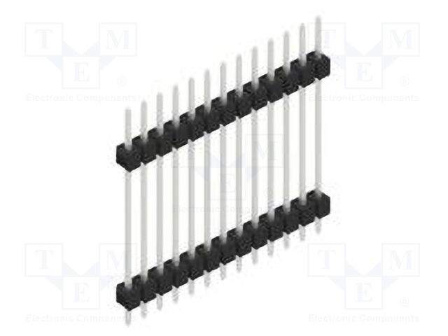 Connector: pin strips; pin header; male; PIN: 13; 2.54mm; THT; 1x13