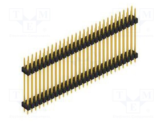 Connector: pin strips; pin header; male; PIN: 56; 2.54mm; THT; 2x28