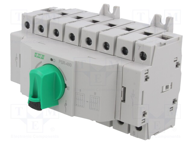 Module: mains-generator switch; Poles: 4; 415VAC; 80A; IP20