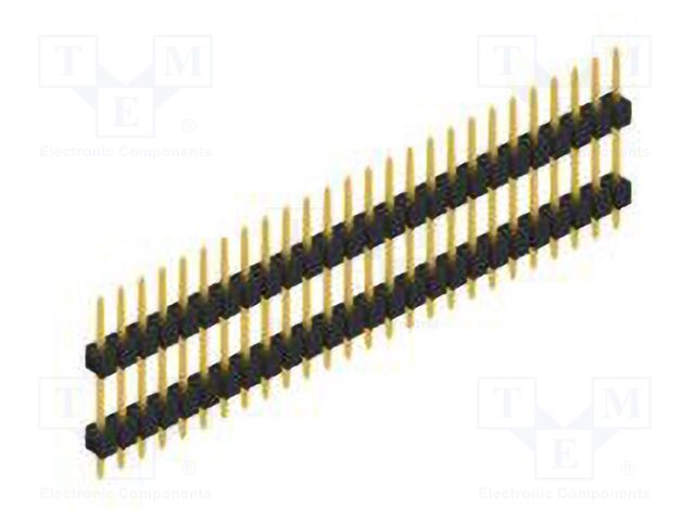 Connector: pin strips; pin header; male; PIN: 26; 2.54mm; THT; 1x26