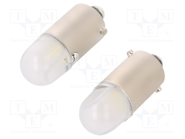 Filament lamp: automotive; BA9S; 12V; 1W; VISIONPRO LED; T4W; 6000K