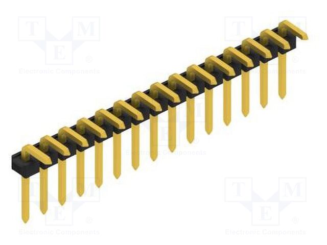 Connector: pin strips; pin header; male; PIN: 15; 2.54mm; THT; 1x15