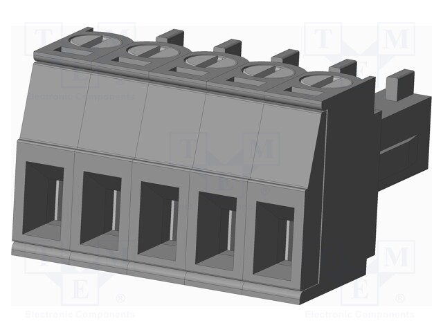Connector: pluggable terminal block; plug; female; straight; grey