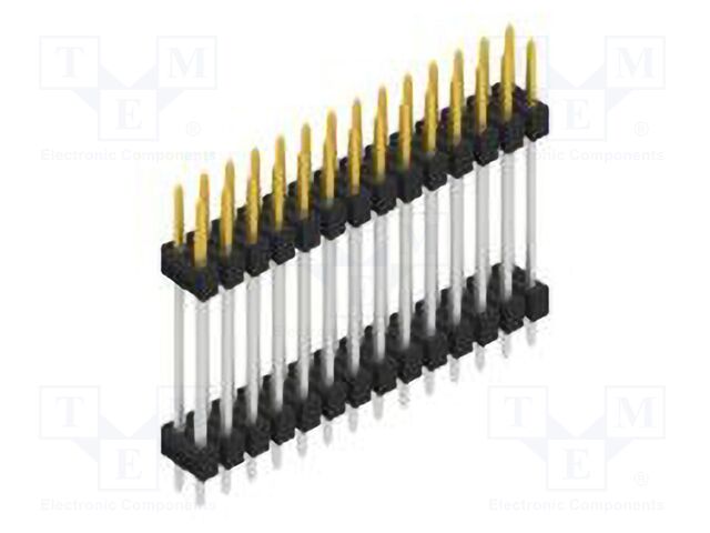 Connector: pin strips; pin header; male; PIN: 28; 2.54mm; THT; 2x14