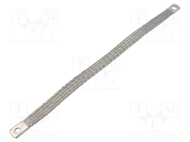 Braids; earthing tape; 16mm2; Ø1: 6.5mm; Ø2: 8.5mm; L: 0.3m