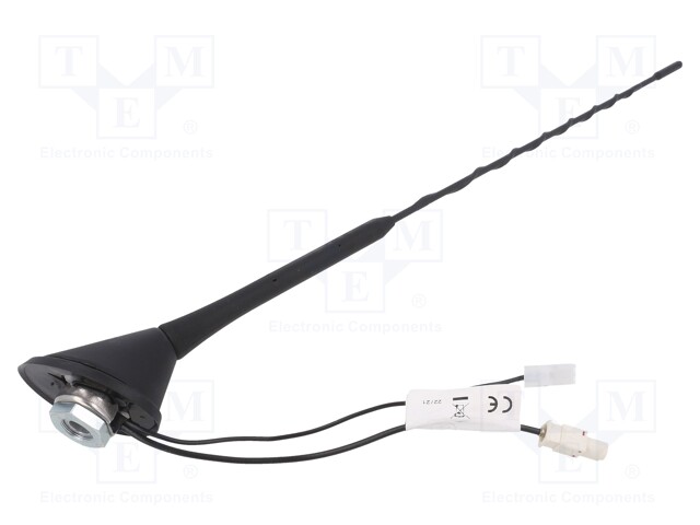 Antenna; car top; 0.4m; AM,FM; Fiat,Renault,Seat,VW,Škoda; 1.8m