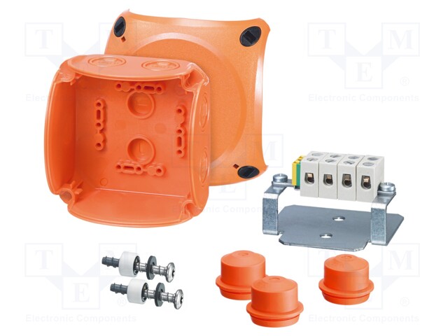Enclosure: emergency; X: 104mm; Y: 104mm; Z: 70mm; IP65,IP66; orange
