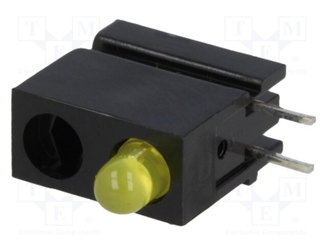 LED; in housing; yellow; 3mm; No.of diodes: 1; 20mA; 60°; 1.2÷4mcd