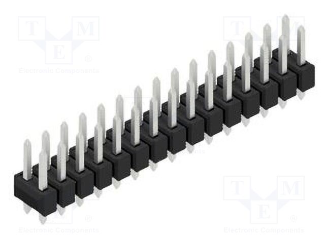 Connector: pin strips; pin header; male; PIN: 30; 2.54mm; THT; 2x15