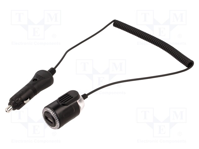Automotive power supply; USB A socket; 3A; Sup.volt: 7÷12VDC