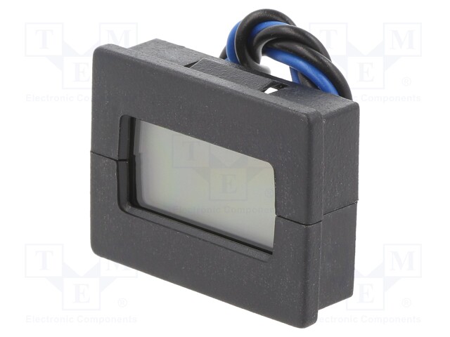 Counter: electronical; LCD; pulses; 999999; IP40; IN 1: contact