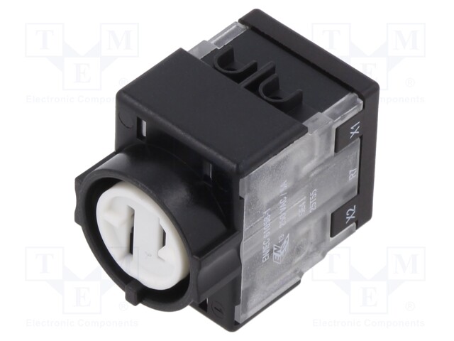 Contact Block, Series 61, 5 A, 250 Vac/dc, Slow Make, SPST-NO, Solder Terminals