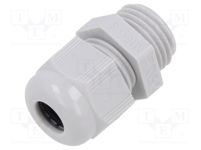 Cable gland; without nut; M16; 1.5; IP68; Mat: polyamide; Entrelec