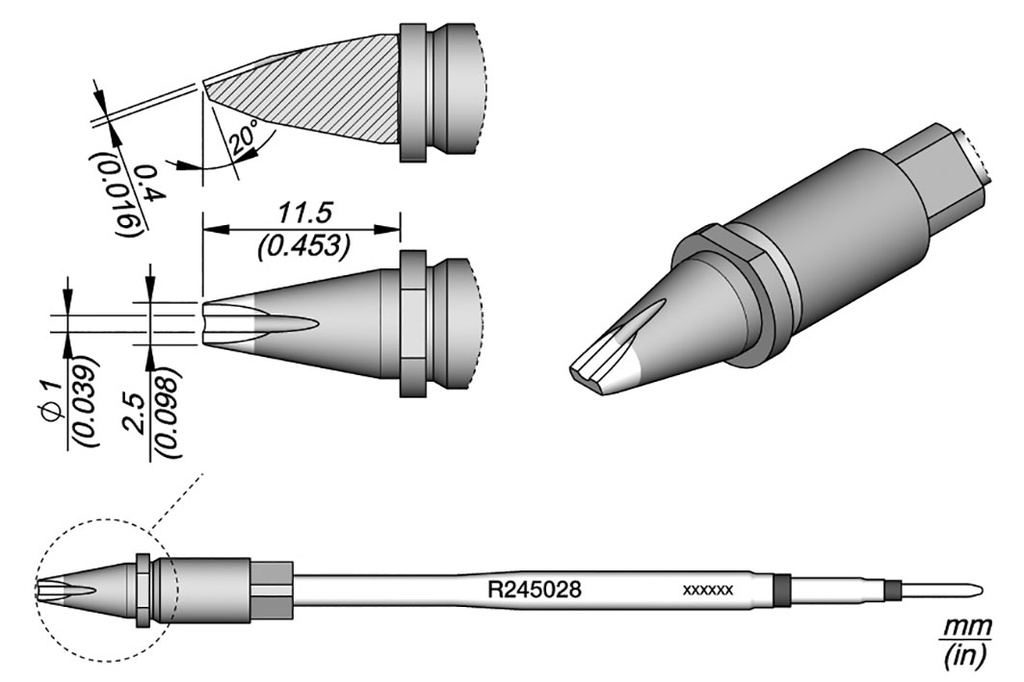 Tip; special; 1mm