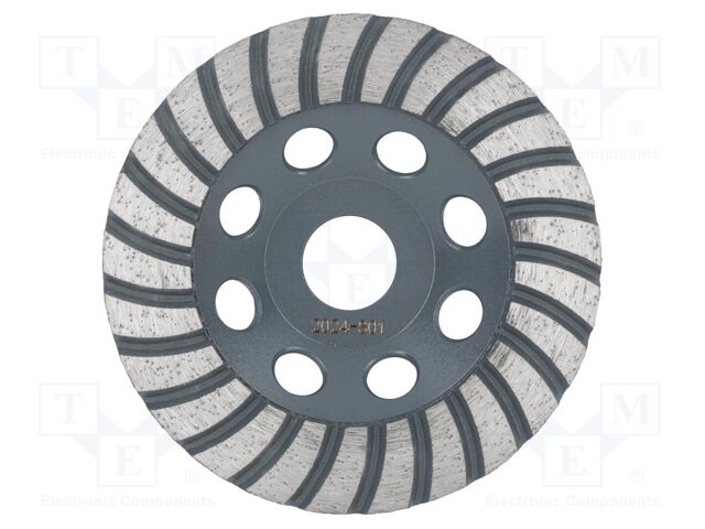 Grinding wheel; Ø: 125mm; Øhole: 22.2mm; Disc thick: 6mm; Turbo