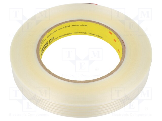 Tape: fixing; W: 18mm; L: 55m; Thk: 0.15mm; synthetic rubber; 3%