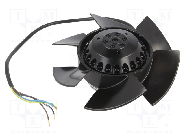 Fan: AC; axial; 230VAC; Ø170x65mm; ball bearing; 2700rpm; IP44