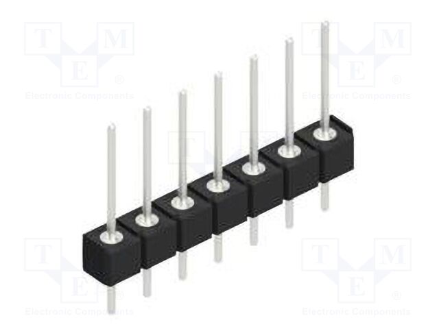 Connector: pin strips; pin header; male; PIN: 7; 2.54mm; THT; 1x7