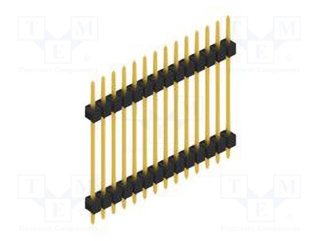 Connector: pin strips; pin header; male; PIN: 14; 2.54mm; THT; 1x14