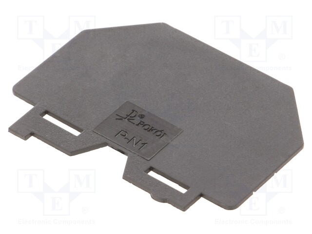 Separating plate; Application: ZUG; black; Width: 1mm; polyamide