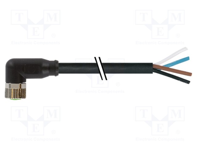 Connection lead; female; IP67; 50VAC; 60VDC; 4A; 1.5m; Series: 7000