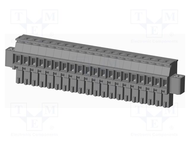 Connector: pluggable terminal block; plug; female; angled 90°