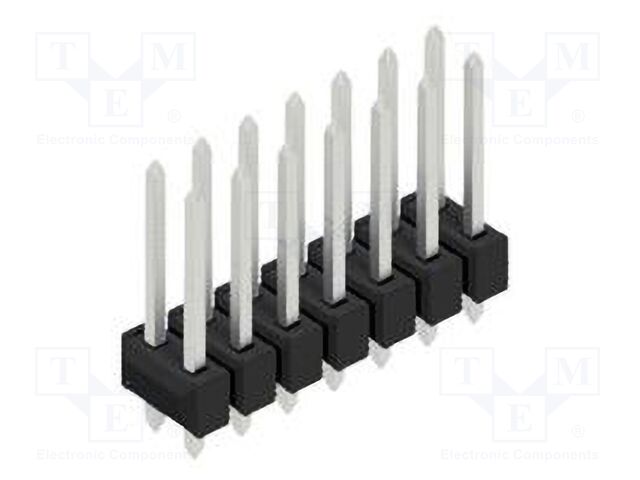 Connector: pin strips; pin header; male; PIN: 14; 2.54mm; THT; 2x7