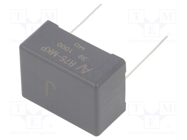 Capacitor: polypropylene; 0.39uF; 27.5mm; ±5%; 32x15x24mm; 350V/μs