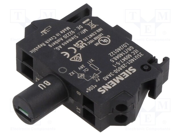 Illuminating unit; 22mm; 3SU1.5; -25÷70°C; Illumin: LED; 24VAC