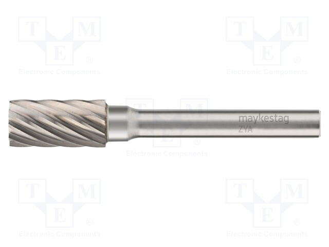 Rotary burr; Ø: 10mm; L: 65mm; metal,stainless steel; rod 6mm