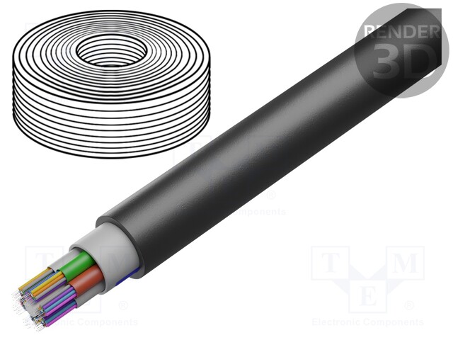 Wire: fiber-optic; Kind: BiTfiber Z-XOTKtsd; 11.5mm; Colour: black