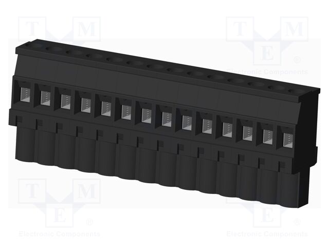 Connector: pluggable terminal block; plug; female; angled 90°