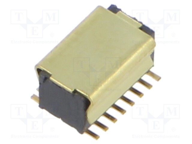 Connector: PCB to PCB; female; PIN: 16; 0.8mm; CLE; gold-plated; SMT