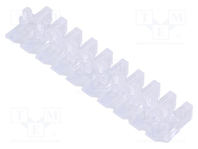 Fibre for LED; rectangular; 2x5mm; No.of mod: 10; Front: flat