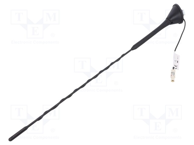 Antenna; car top; 0.4m; AM,FM; universal; 1.8m; 12VDC