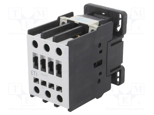 Contactor: 3-pole; NO x3; 230VAC; 40A; DIN,on panel; CEM; -25÷55°C