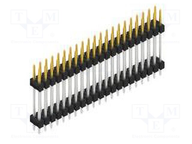 Connector: pin strips; pin header; male; PIN: 42; 2.54mm; THT; 2x21