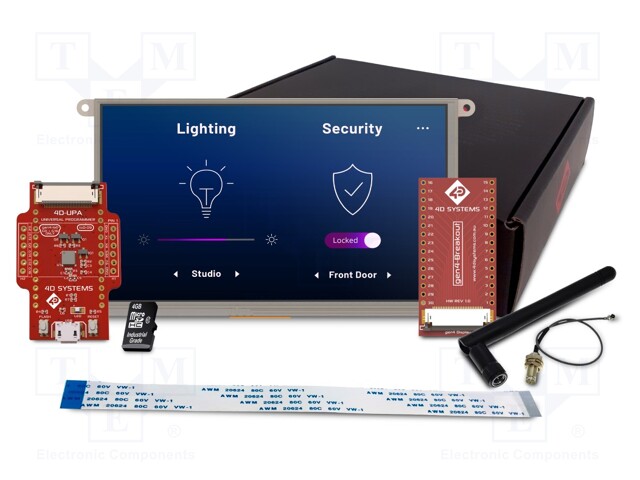 Display: TFT; 9"; 800x480; Interface: GPIO x17,I2C x2,SPI x4; 4÷6V