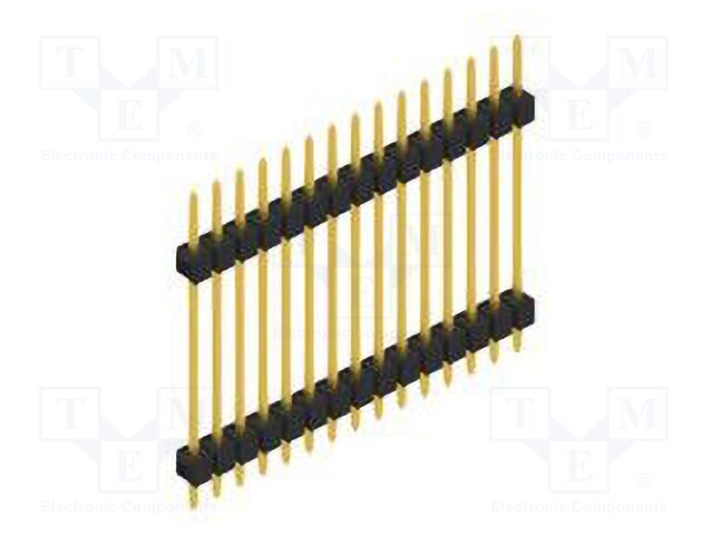 Connector: pin strips; pin header; male; PIN: 15; 2.54mm; THT; 1x15