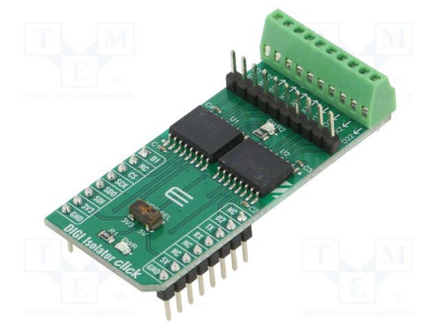 Click board; digital signal isolator; GPIO,SPI,UART; DCL540C01