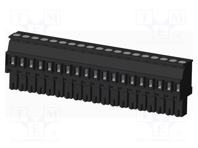 Connector: pluggable terminal block; plug; female; angled 90°