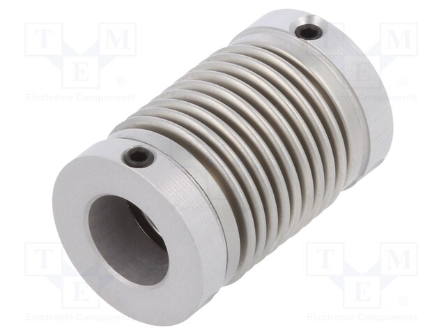 Coupling; Ø1: 10mm; Ø2: 6mm; Mat: aluminium,stainless steel