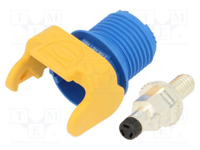 Socket; DC supply; Han® S,Han® S 120; male; PIN: 1; swivel; screw