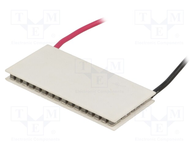 Module: Peltier; 7.6V; 8A; 40x20x3.9mm; 32W; Mat: Al2O3; 16AWG; 63°C